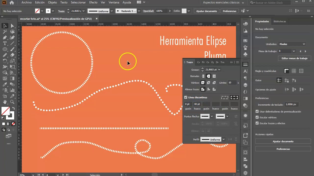 ¡Aprende fácilmente a crear una línea punteada en Illustrator y mejora
